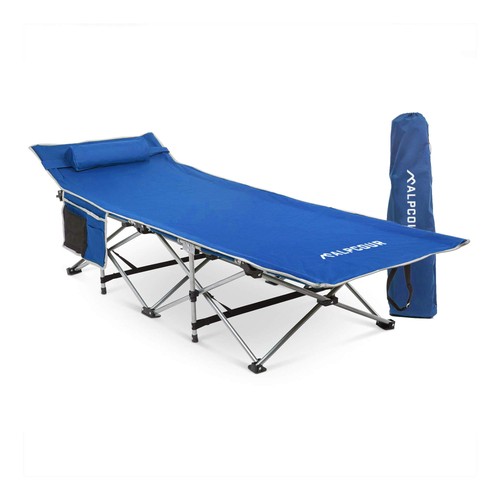 Folding camping cot deluxe - cot, –