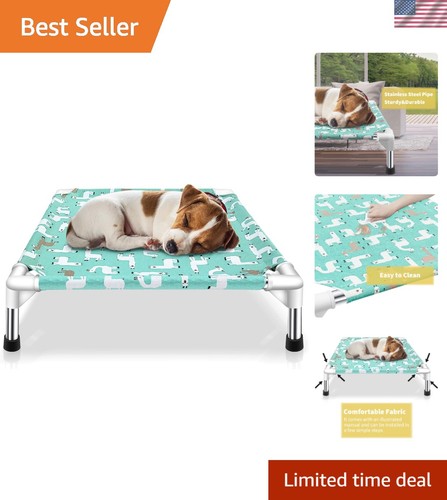 Elevated dog bed pet cot - dog,